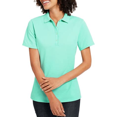 women's short sleeve polo shirt